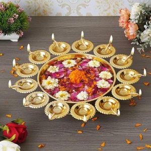 DIYA SHAPE FLOWER DECORATION